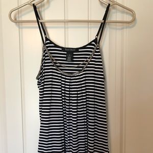 Adjustable spaghetti strap flowy tank